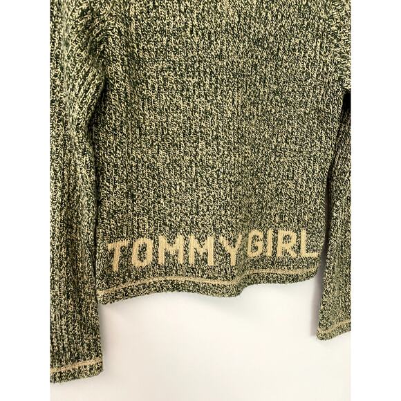 Y2K Tommy Hilfiger Tommy Girl Wool Blend Sweater Women's L - Picture 8 of 9